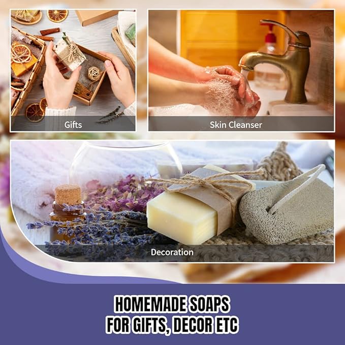 Fast METL Soap Making Kit with Electronic Hot Plate, Basic DIY Soap Making Supplies Including 1.1 lb Glycerin Soap Base, Pouring Pot, Silicon Mold for Adults and Beginners Craft Project