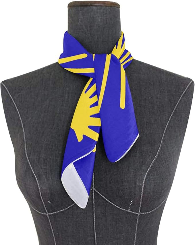 Women's Fashion Silk Scarf Square Satin Headscarf Neck Scarf Head Hair Wraps