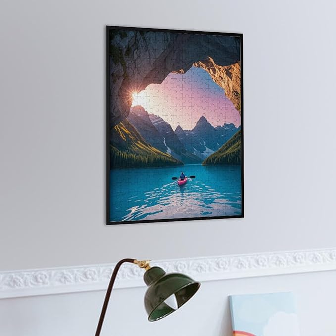 Wooden Puzzle - Follow Your Heart Jigsaw Puzzles，Wooden Puzzles for Adults 300 Pieces Unique Gifts for Wall Art，Challenge Puzzles，Educational Games，Family Puzzles