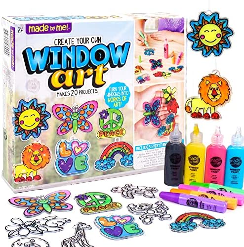 Made By Me Create Your Own Window Art Kit, Suncatchers, Makes 20+ Projects by MadebyMe