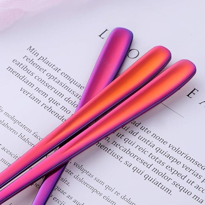 Buyer Star Long Handle Iced Tea Spoons, 8 inch 18/10 Heavy Duty Coffee Spoon Sets for Mixing, Cocktail Stirring, Tea, Coffee, Milkshake, Cold Drink