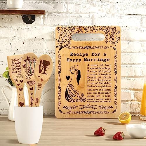 Wedding Gifts for Couples Marriage Cutting Boards Anniversary Newlywed Gift - Image 2