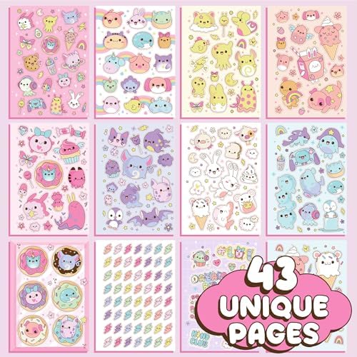 Horizon Group USA Sticker Book, Just My Style Kawaii, 1500+ Stickers - Image 3