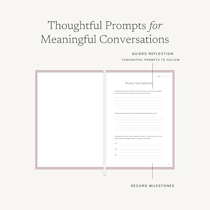 Anniversary Journal: Memory-Focused Valentine’s Day Gift for Couples to Capture the Evolution of Your Love Story, Wedding Memory Book, Couples Journal, & Anniversary Scrapbook - Wedding Registry Gift & Paper