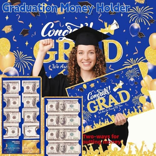 Class of 2026 Graduation Leis with Money Gift Set, 2 pcs Candy Lei Graduation Cash Holder,Personalized Graduation Gifts Money Leis with Photo Frame Congrats Grads Gift Idea for Graduate Party Supplies - Image 6
