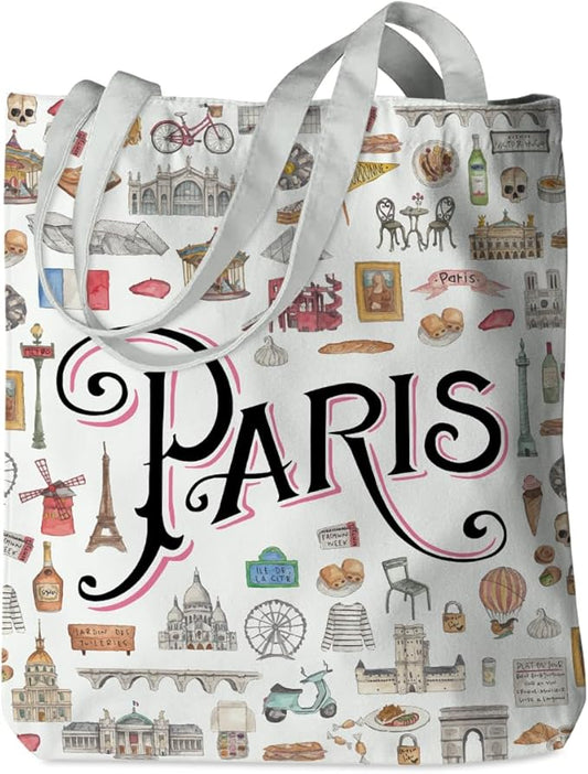 New York Paris Chicago Nashville Italy Los Angeles Las Vegas Lover Gifts Tote Bag Beach Bag Travel Gift