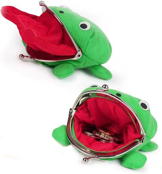 Cosplay Anime Frog Plush Coin Purse Exquisite Compact Cute Mini Wallet