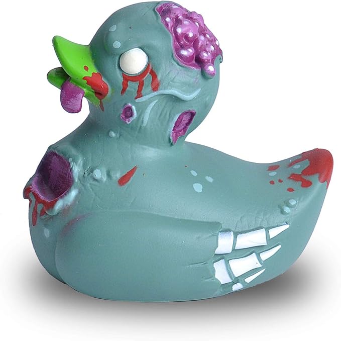 Wild Republic Rubber Ducks, Bath Toys, Kids Gifts, Pool Toys, Water Toys, Zombie, 4"