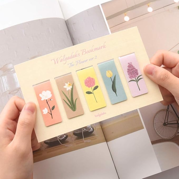 Monolike Magnetic Bookmarks The Flower Ver.2, Set of 5