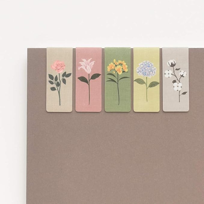 Monolike Magnetic Bookmarks The Flower, Set of 5