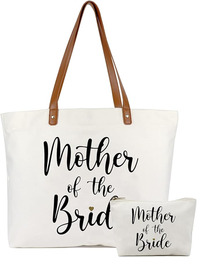 Lamyba New Mom Gifts, Mama Bag Tote with Makeup Bag, Cool Gifts for Mom to be/Expecting Mom/Pregnant Women