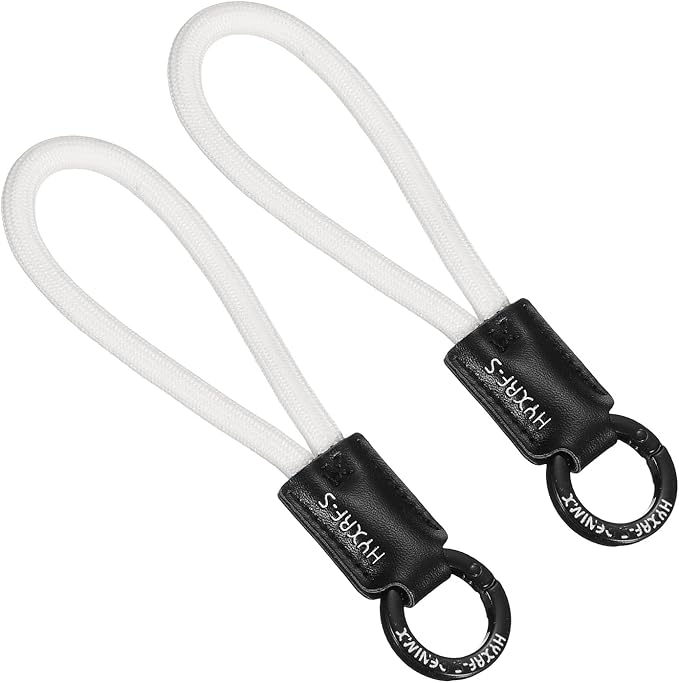 PATIKIL Handmade Cowhide Key Chain,Stylish Bag Pendant Leather Car Key Lanyard Mobile Phone Keychain Accessories, 2 Pack