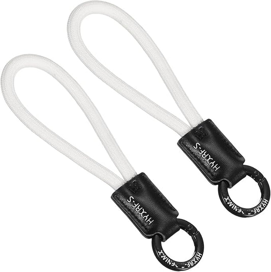 PATIKIL Handmade Cowhide Key Chain,Stylish Bag Pendant Leather Car Key Lanyard Mobile Phone Keychain Accessories, 2 Pack