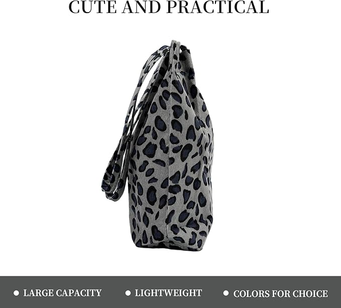 Corduroy Tote Bag Cute Tote Bags for Women Shoulder Bag with Inner Pocket for Work Beach Travel and Shopping Grocery