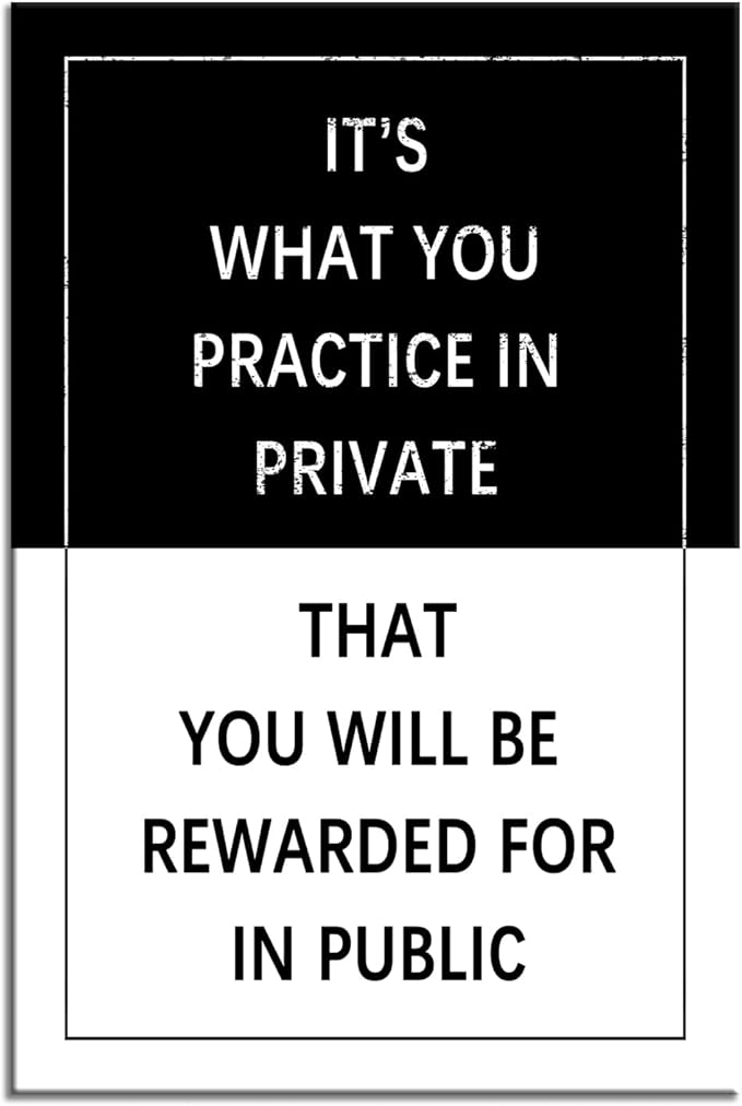 Inspirational Canvas Wall Art Entrepreneur Quote Practice Exercise Motivational Poster Canvas Painting Prints Wall Pictures for Living Room Office Home Decor Framed Artwork [24''W x 36''H]