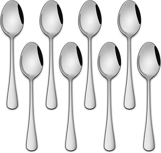 Small Teaspoon,5.5 Inches Stainless Steel Tea Spoons Set Of 8,Espresso Spoon,Durable Dishwasher Safe Small Coffee Spoons,Mini Demitasse Spoon For Dessert