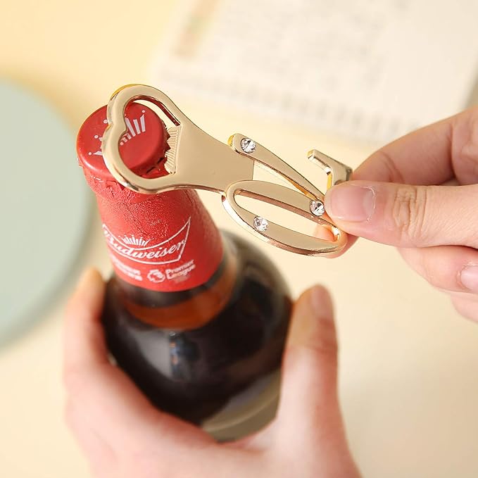 Set of 12 Creative Bottle Openers for 70th Birthday Party Favors or 70th Wedding Anniversary Party Gifts 70 Birthday Party Favors Souvenirs Decorations for Guests (12, Gold 70th)