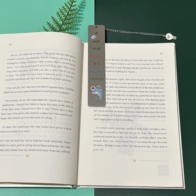 Bookmarks Women Friend Daughter Wife Mum Girlfriend Sister Families Graduation Bookmark Appreciate Birthday Go to University Present Christmas Keepsakes A Well Read Woman is A Dangerous Creature