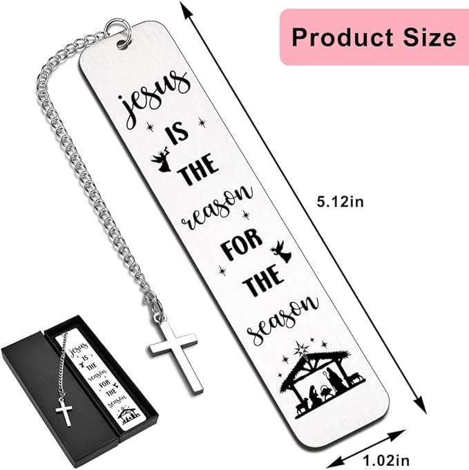 Quimoy Confirmation Gifts for Teenage Boys Girls, Christian Gifts for Women Faith, Baptism Gifts for Girl, Inspirational Easter Christmas Birthday Graduation Bookmark Gift for Her