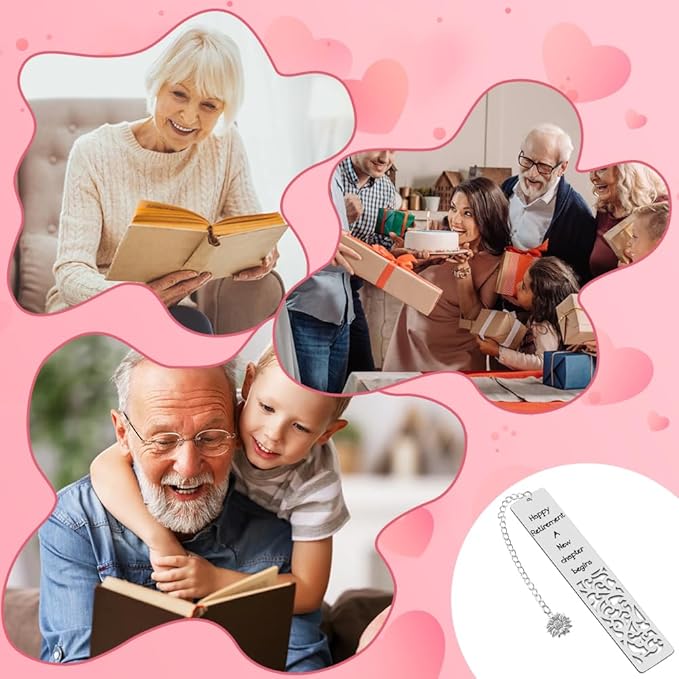 Quimoy Happy Retirement Bookmark for Women, Retirement Gift for Woman Coworker Employee Boss Leader Friends Retired Teacher Nurse, Going Away Gifts for Colleagues, Retirement Gifts for Women 2025