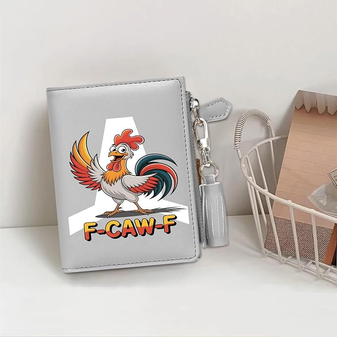 GEEAD Custom Design Small Wallets for Women Bifold Slim Coin Purse Zipper ID Card Holder for Christmas