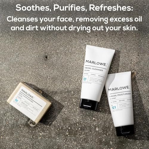 MARLOWE. Men's Skin Care Set, Facial Cleanser & Face Moisturizer Duo - Image 6