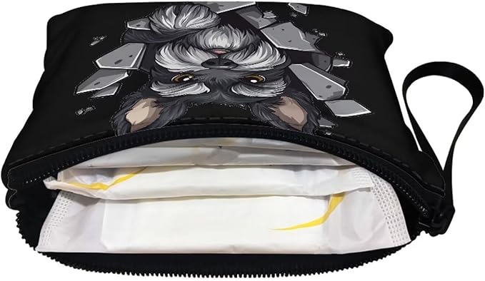 Dolyues Yorkshire Terrier Coin Pouch With Zipper Cute Coin Change Purses Cute Dog Coin Purse For Women Shopping Money Bag With Wristlet Portable