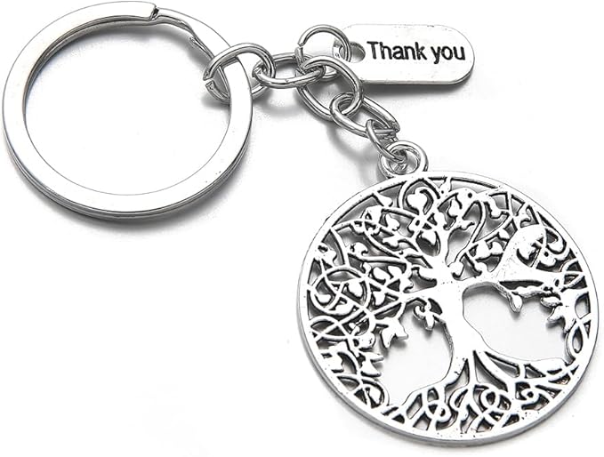 PHAETON 20PCS Tree Of Life Thank You Keychain Graduation & Team Appreciation Gifts