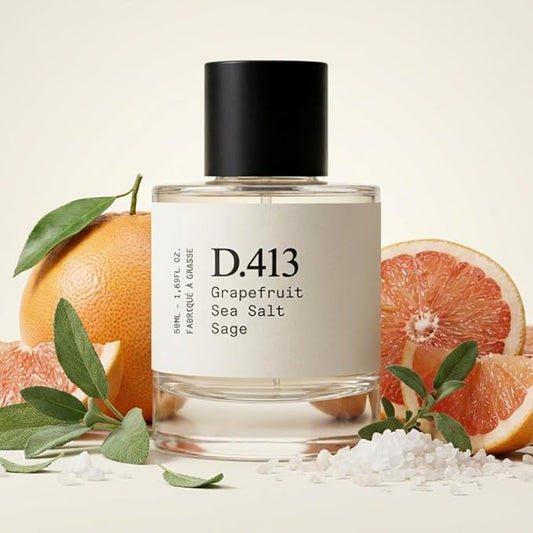 – D.413 – Eau de Parfum Inspired by J.o M.alone W.ood S.age & S.ea S.alt, Made in Grasse (France), Long-Lasting Perfume for All, Sage & Grapefruit, Vegan – Spray 50 ml | 1.7 fl. oz.