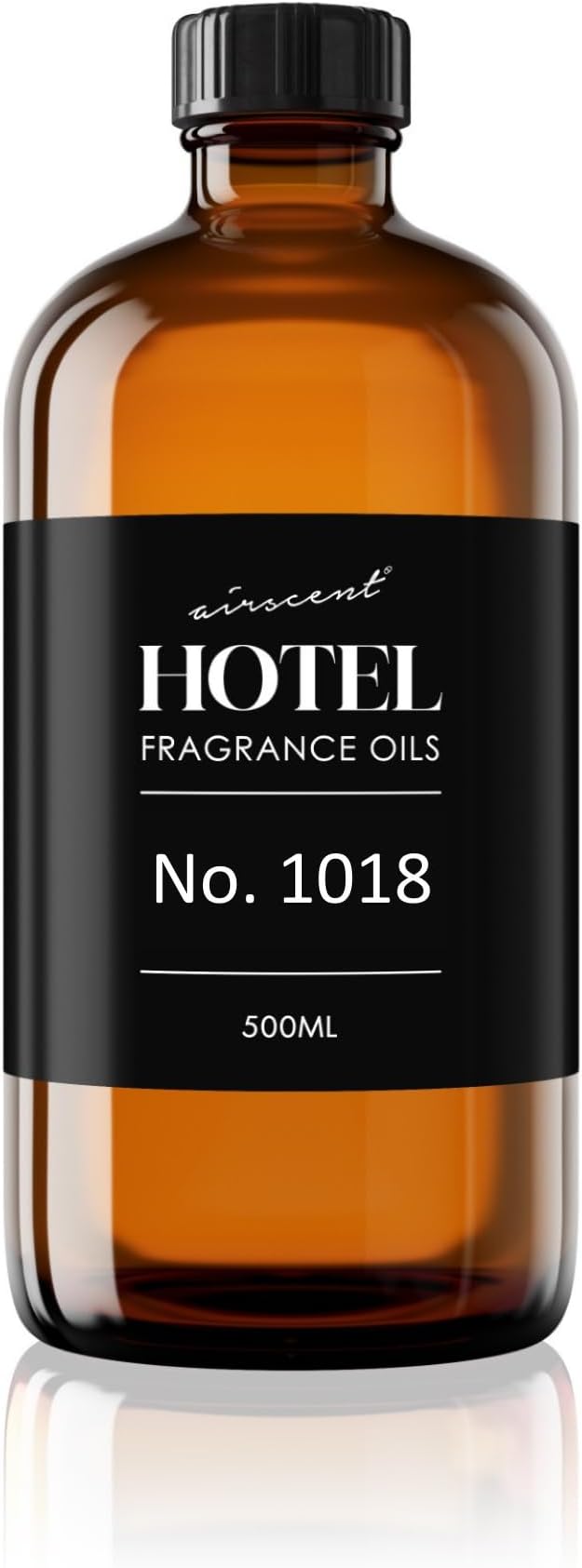 AirScent Hotel Diffuser Oil No. 1018 - Bergamot Sandalwood Amberwood - Hotel Scent Dupe - Premium Fragrance Oil for Ultrasonic and Waterless Diffusers and Crafting - 500 ml, 16.9 fl oz Glass Bottle
