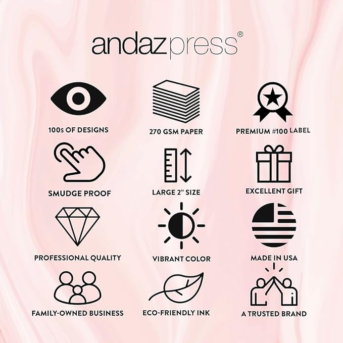 Andaz Press 40-Pack Personalized 2" Round Circle Quinceañera Labels, Pink Roses Custom Thank You Sticker Labels for Mis Quince Favors, Invitations, XV, 15th Birthday Quinceanera Decorations