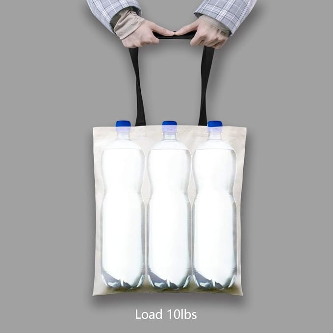 TOPDesign 24-Pack Economical Cotton Tote Bag, Lightweight Medium Reusable Grocery Shopping Cloth Bags, Suitable for DIY, Advertising, Promotion, Gift, Activity