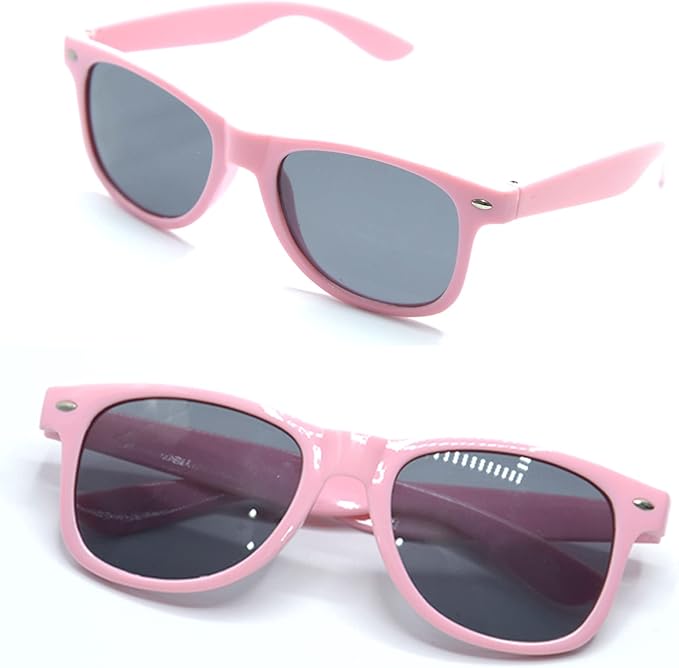 20pc Personalized Wedding Sunglasses Bulk for Guests Party Favors,Custom Personalized Logo Sunglasses Womens Men,Wedding Bridesmaid Sunglasses Gifts,Bachelor Party Favors Set （Pink）