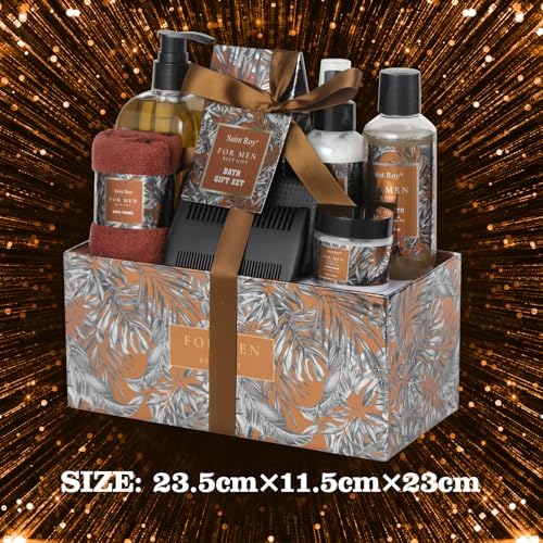 15Pcs Mens Perfume Bath & Body Care Gift Basket Set for Men, Father's Day - Image 6