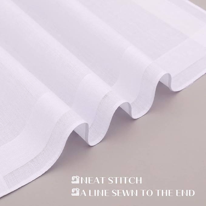 GB Selected Men's Cotton Handkerchiefs, Assorted Solid Color Pocket Square Hankies with Stripe