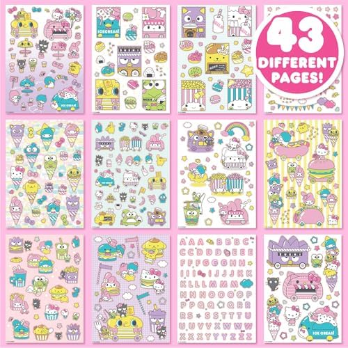 Horizon Group USA Sticker Book, Hello Kitty and Friends, 1500+ Stickers - Image 5