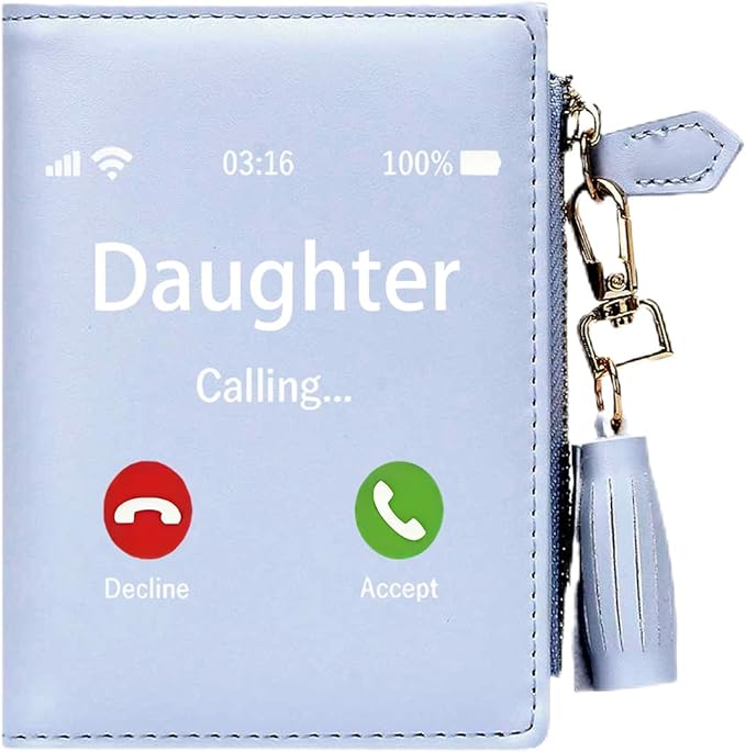 GEEAD Custom Design Small Wallets for Women Bifold Slim Coin Purse Zipper ID Card Holder for Christmas