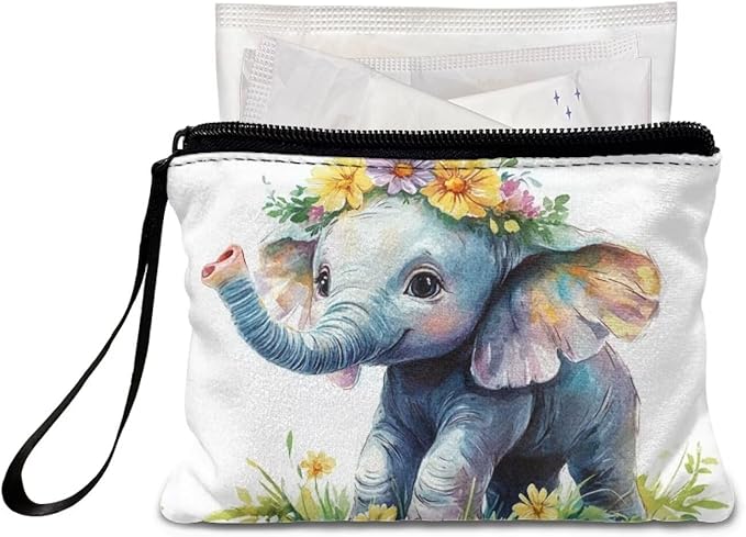 Dolyues Elephant Change Purse For Women Cute Card Holder Cute Elephant Coin Purse Elephant Coin Wallet for Womens Girls Birthday Gifts