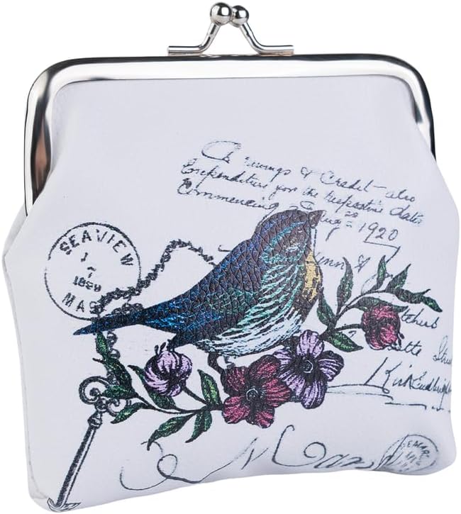 CONCISE Coin Purse Vintage Bag Lock Wallet Buckle Kiss Lock change purse leather coin purse change holder wallet coin