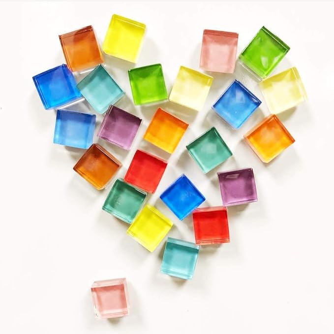Mymazn 48 Refrigerator Magnets Cute Fridge Magnets for Whiteboard, Locker | Colorful Magnets Glass Decorative Magnets for Office Kitchen (24 x 2)