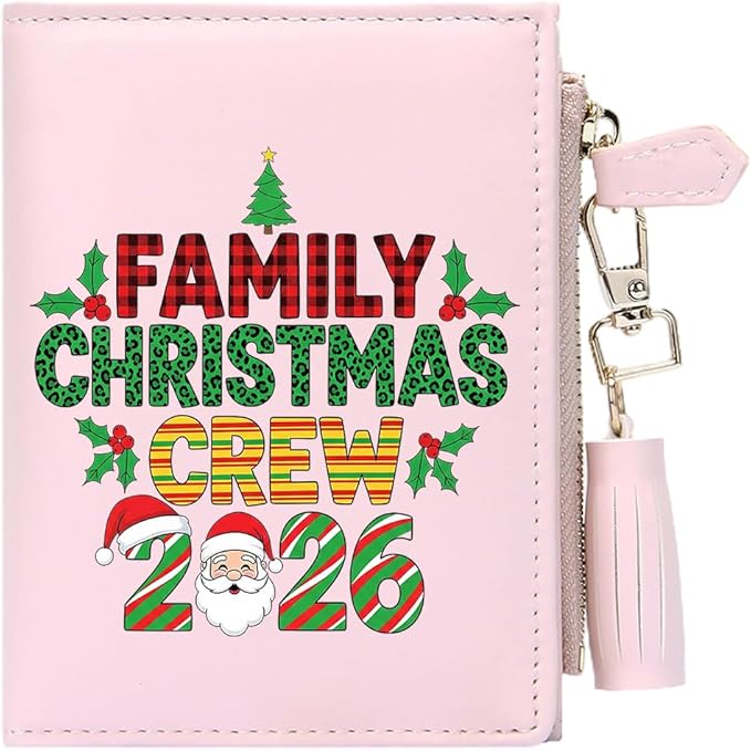 GEEAD Custom Design Small Wallets for Women Bifold Slim Coin Purse Zipper ID Card Holder for Christmas