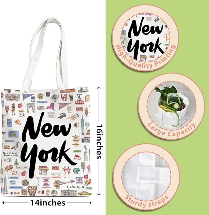 New York Paris Chicago Nashville Italy Los Angeles Las Vegas Lover Gifts Tote Bag Beach Bag Travel Gift