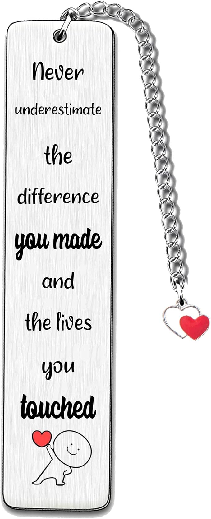 Bookmarks Teachers Day Thank You Gifts Bookmark Appreciate Dad Mum Grandma Grandpa Birthday Present Auntie Uncle Thanks Happy Retirement Master Teacher Christmas Keepsakes (Never Underestimate)