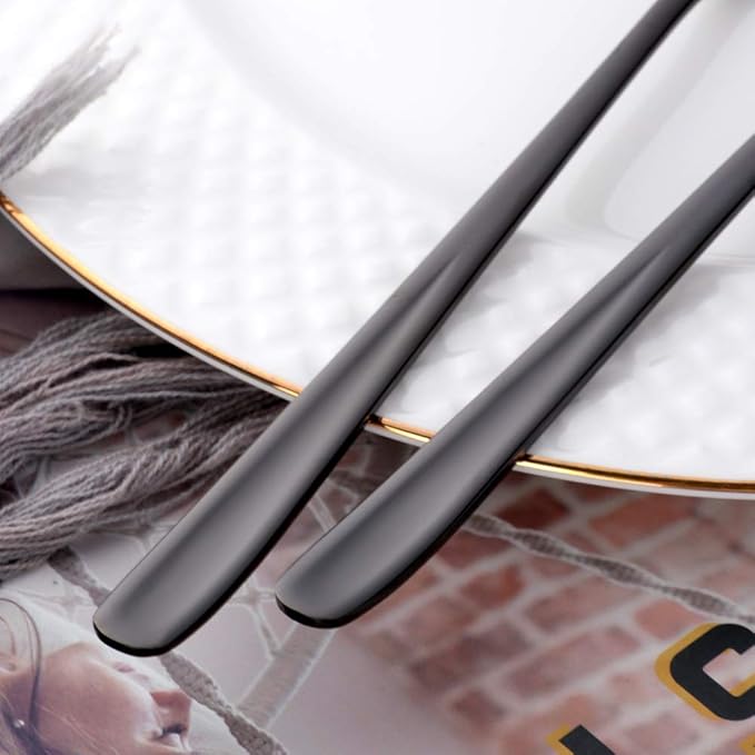 Buyer Star Long Handle Iced Tea Spoons Set of 6, 8 inch 18/10 Coffee Spoon Sets for Mixing, Cocktail Stirring, Tea, Coffee, Milkshake, Cold Drink