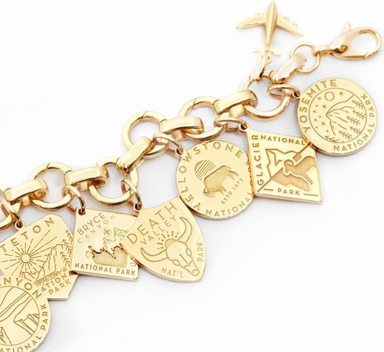 Jet Set Candy National Park Souvenir Travel Charms Gold Vermeil