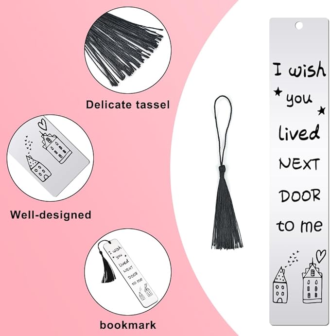 Quimoy Friendship Gifts for Women, Friend Bookmark for Book Lovers, Birthday Gifts for Women Friendship, for Women, for Friends Besties, Bookish Gifts for Women