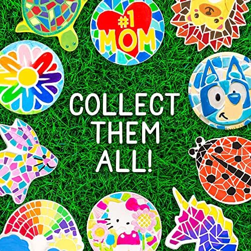Creative Roots Mosaic Turtle DIY Stepping Stone Kit, Includes Ceramic Stone & 6 Vibrant Paints for Kids Ages 8+ - Image 6