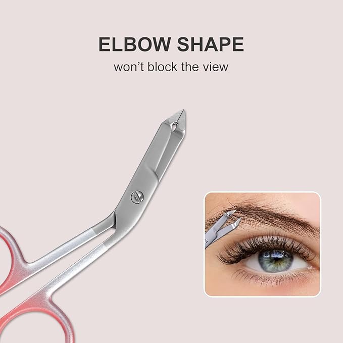 Professional Scissor Tweezer - Premium Quality Stainless Steel Tweezers with Handles, Larger Grabbing Surface Area, Precision Eyebrow Tweezers for Women and Men Facial Hair