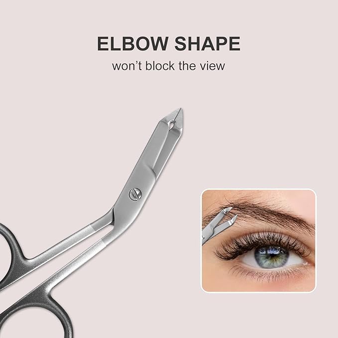 Professional Scissor Tweezer - Premium Quality Stainless Steel Tweezers with Handles, Larger Grabbing Surface Area, Precision Eyebrow Tweezers for Women and Men Facial Hair
