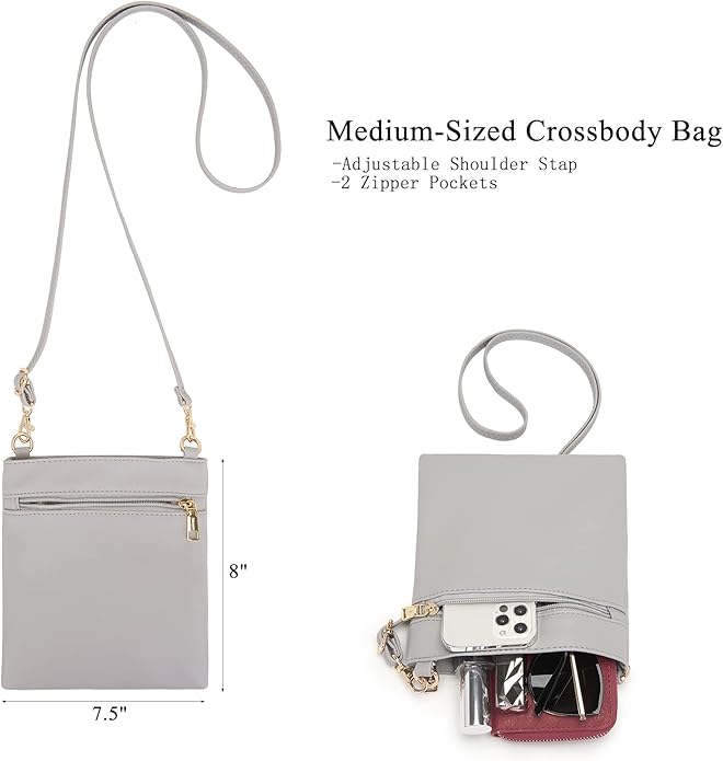 Large Crossbody Bags Ladies Shoulder Handbags Purse and Wallet Set for Women Totes Hobo Purses